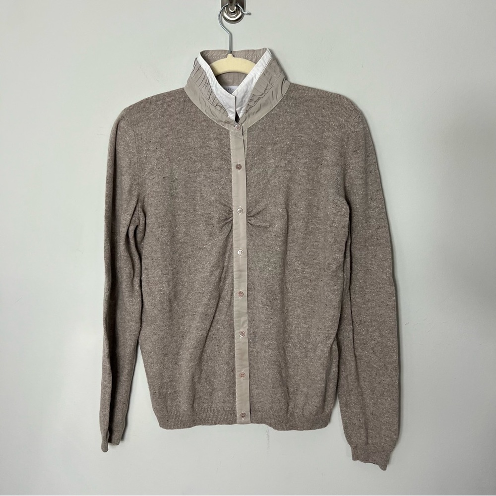 Women's Tan Cardigan Sweater